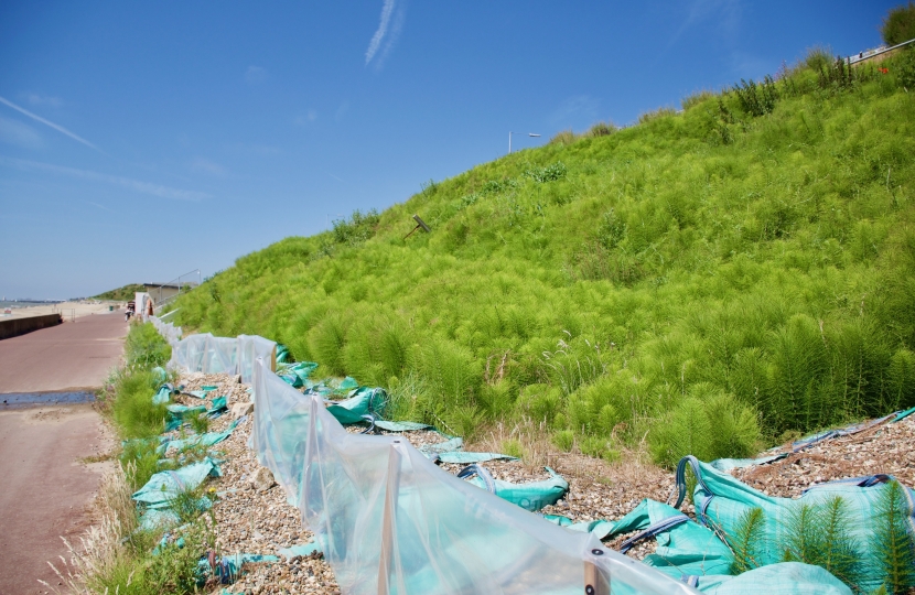 work to shore up cliffs along the Holland-on-Sea seafront to begin this summer